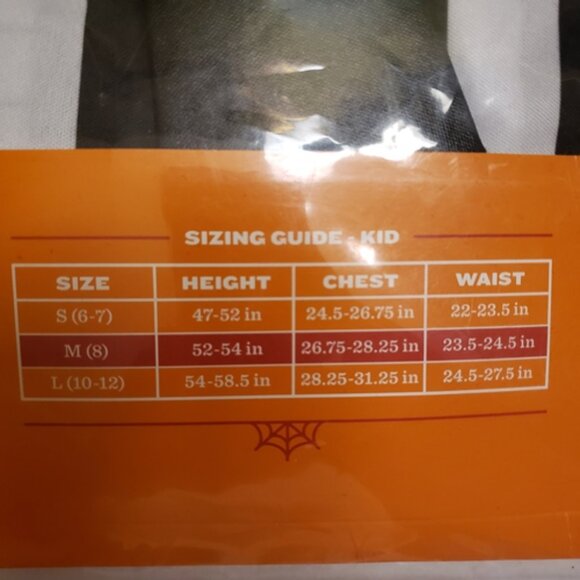 Kids’ Medium (8) “Striped Jumpsuit” Hyde and Eek Costume - Beetlejuice NEW! - Picture 6 of 6